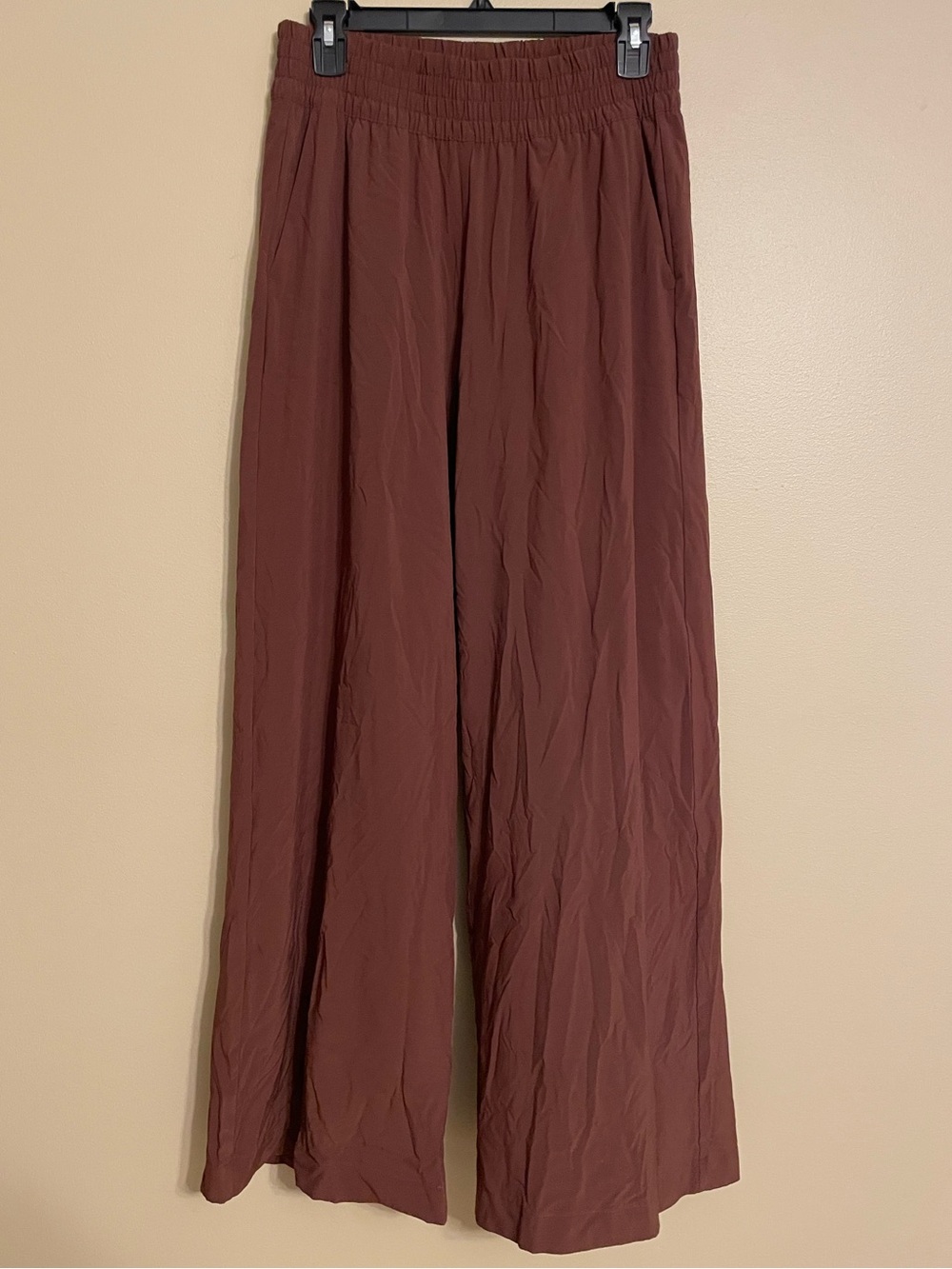 Vuori Villa Wide Leg Pants Java brown activewear yoga active athliesure size M